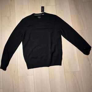 rag & bone Men's Black Crewneck Sweater